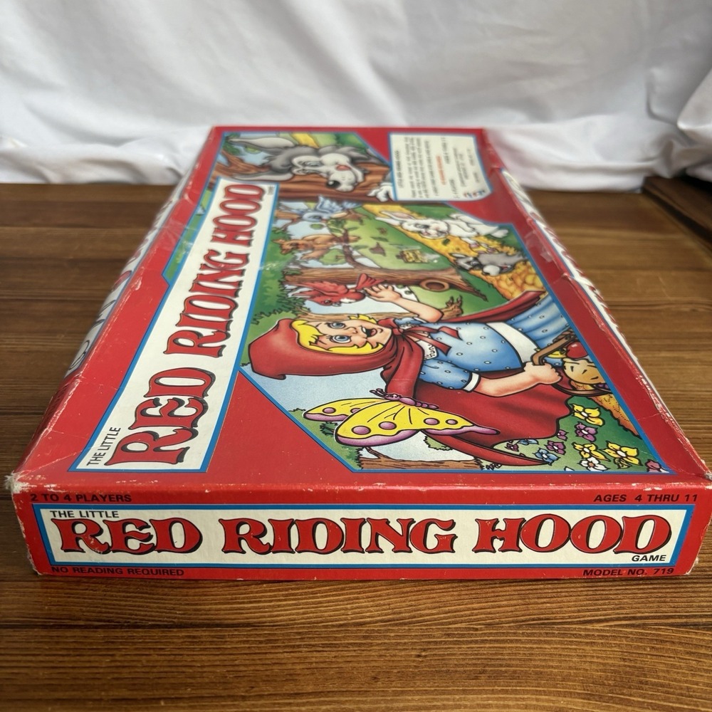 Vintage Little Red Riding Hood Board Game Complete Smethport Pop Up Boxed Toy - Picture 15 of 16